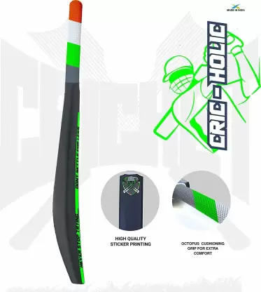 Jaspo Cric-Holic Heavy Duty Plastic Cricket Premium Bat for All Age Groups(Full Size) PVC/Plastic Cricket Bat (0.880 kg)