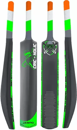 Jaspo CRIC-Holic Senior Plastic Cricket Full Size Bat with Soft Cricket Ball Combo PVC/Plastic Cricket Bat (1.300 kg)