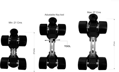 Jaspo Insane Adjustable Roller Blade Skates Suitable for Age Group (6-14 Years) Skating Kit