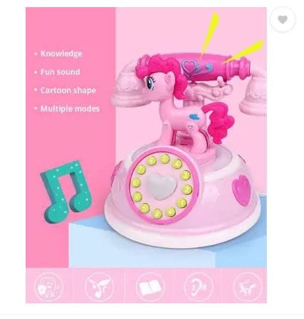 Toy Telephone, Toy Mobile, Toy Cell Phone, Telephone Old Style Landline Simulation Toy for Kids