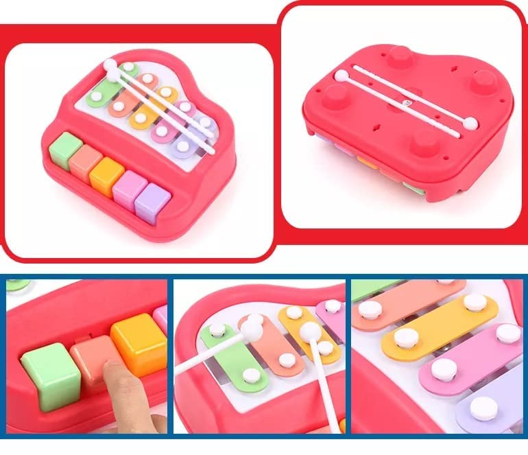 Musical Xylophone and Mini Piano, Non Toxic, Non-Battery, Assorted Color