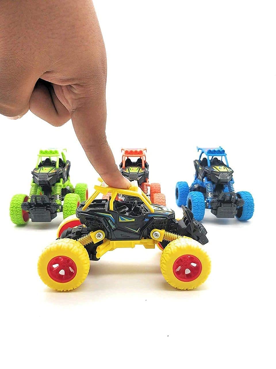 Smartcraft Pull Back Mini Rock Car Crawler Monster Racing Car Toy Independent Shock Absorption Toy Car for Kids