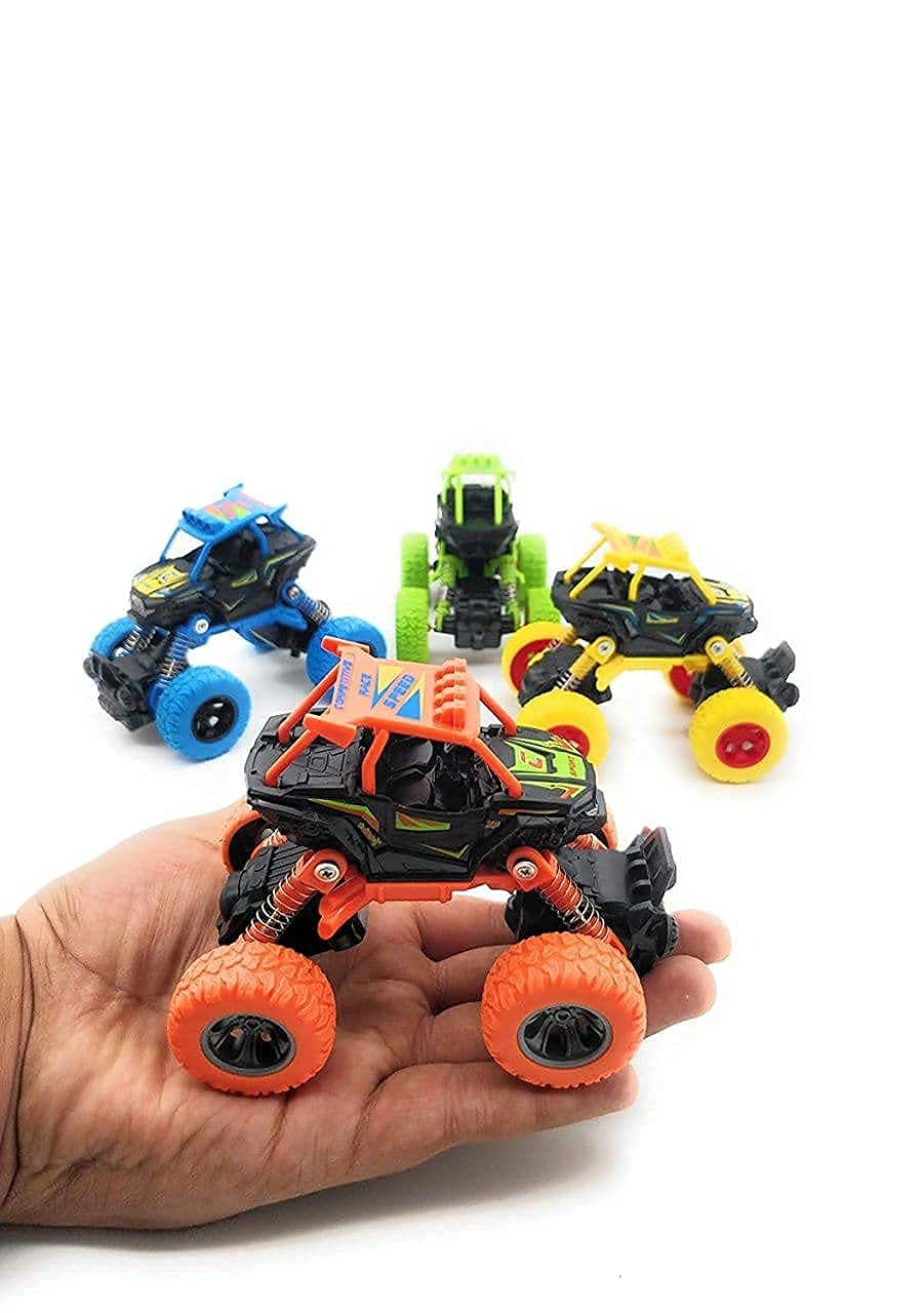 Smartcraft Pull Back Mini Rock Car Crawler Monster Racing Car Toy Independent Shock Absorption Toy Car for Kids