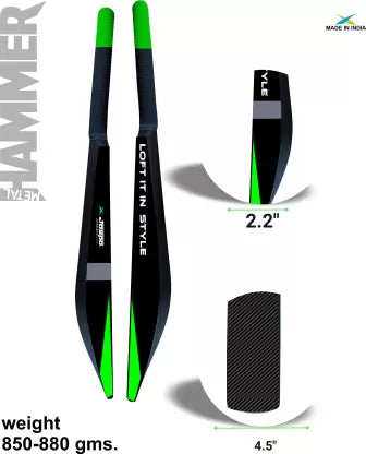 Jaspo Hammer Heavy Duty Plastic Cricket Bat,Full Size (34” X 4.5”inches) Premium PVC/Plastic Cricket Bat  (850-880 g)