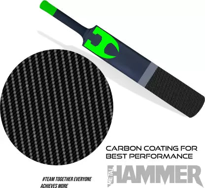 Jaspo Hammer Heavy Duty Plastic Cricket Bat,Full Size (34” X 4.5”inches) Premium PVC/Plastic Cricket Bat  (850-880 g)