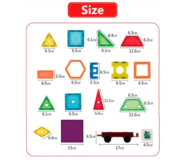 Toy Blocks, Magnetic Blocks, 71 Pieces Large Magnetic Tiles & 3d Building Blocks/ Stem Learning Toys For Boys & Girls
