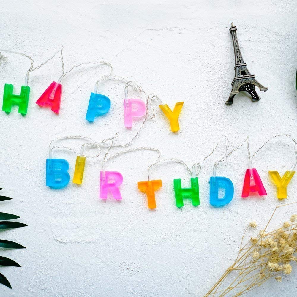 Happy Birthday Led, Neon Happy Birthday Sign, Happy Birthday Light Up Sign Battery Operated