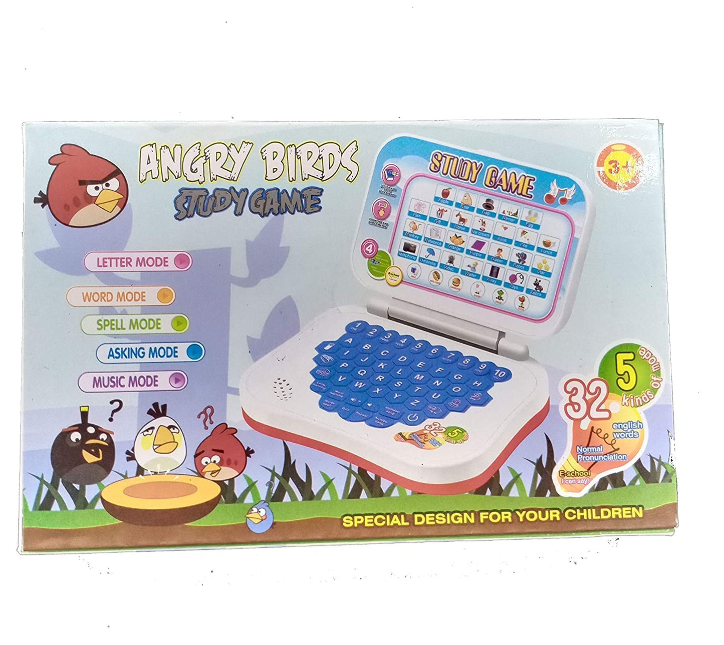 Mini Laptop For Kids, Small Laptop, With Sounds Learn English Study Game