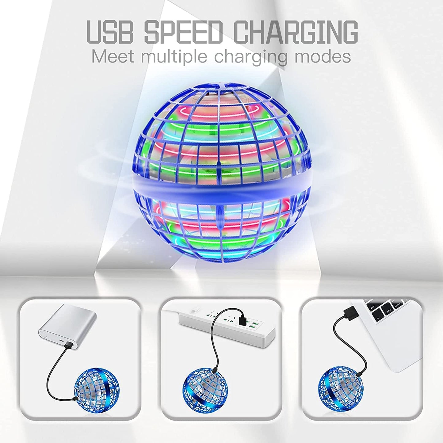 Mini UFO, Fingertip Upgrade Flight Gyro Flying Spinner Decompression Toy For Adult And Kids