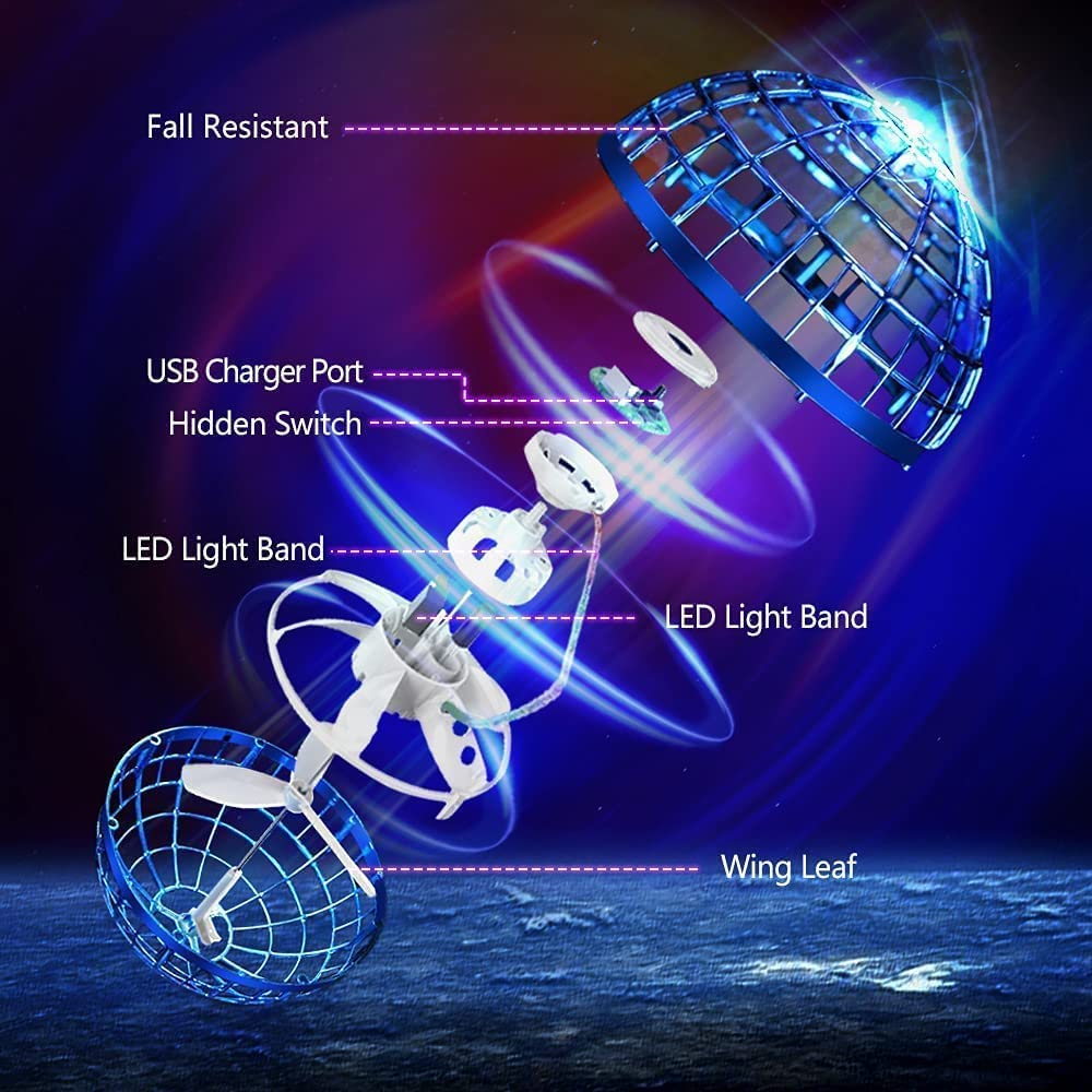 Mini UFO, Fingertip Upgrade Flight Gyro Flying Spinner Decompression Toy For Adult And Kids