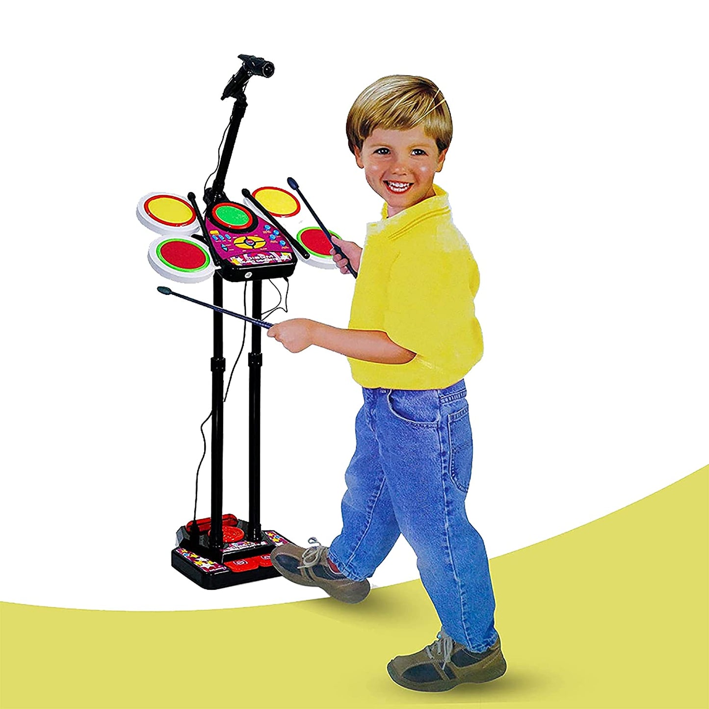 Musical Drum Bear Set, Electronic Jazz Drum Beat Set With Mp3 Plug, kids drum set