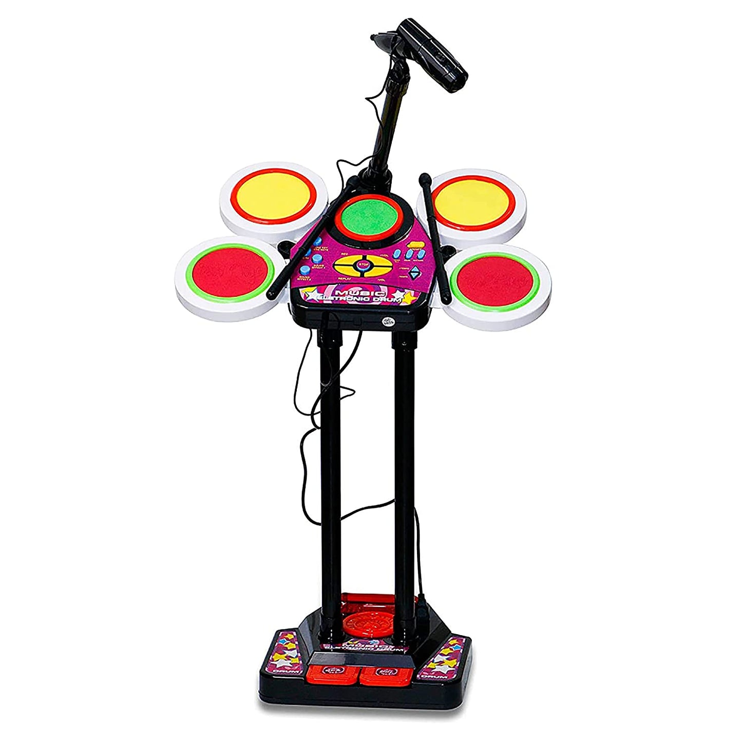 Musical Drum Bear Set, Electronic Jazz Drum Beat Set With Mp3 Plug, kids drum set