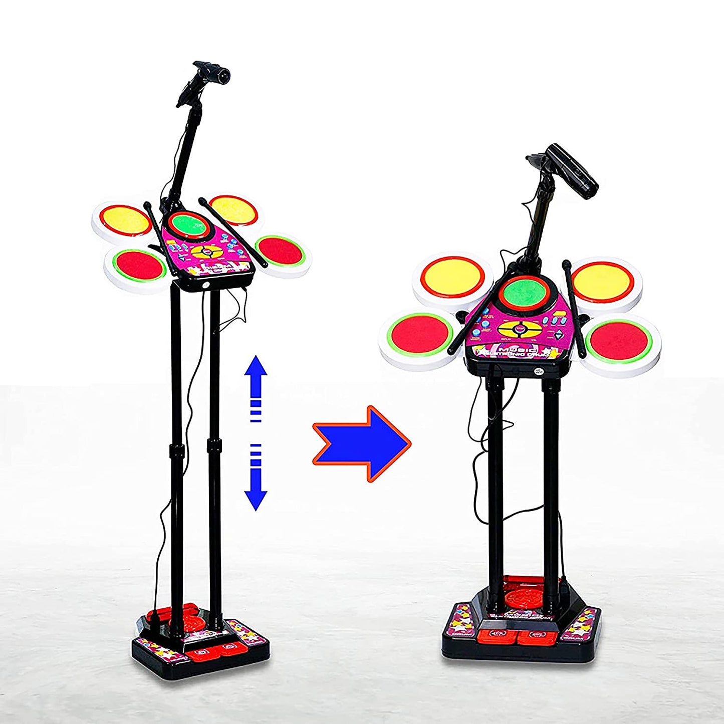 Musical Drum Bear Set, Electronic Jazz Drum Beat Set With Mp3 Plug, kids drum set