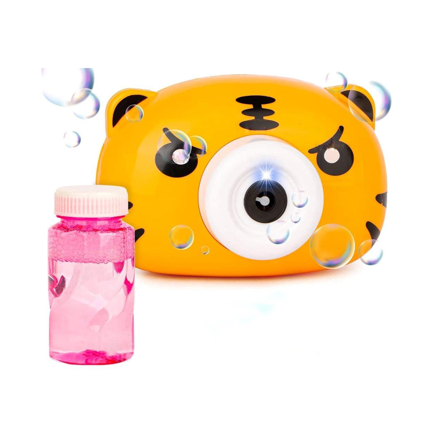 Bubble Camera Toy, Camera Toy For Kids Animal Shape Bubble Maker Machine With 1 Bubble Bottle Solution