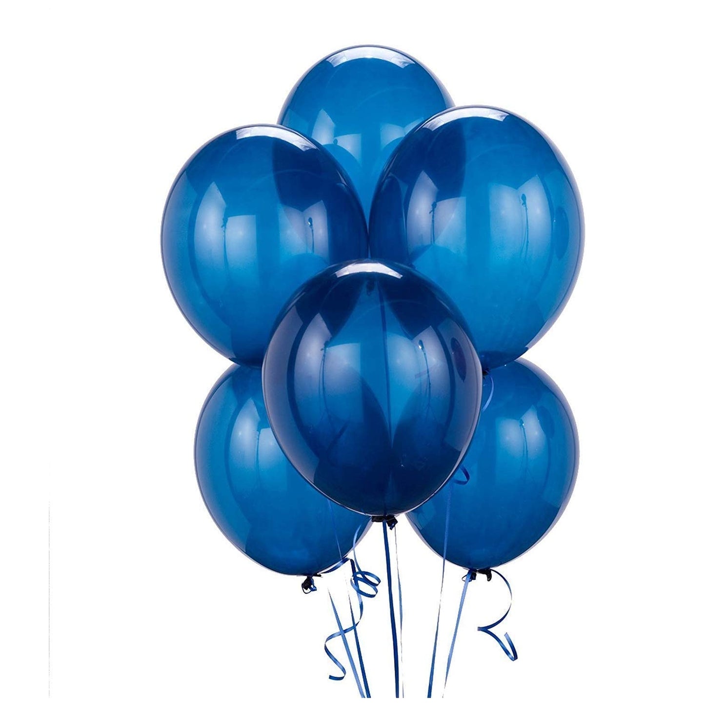 Decorative Balloons For Party, Metallic Balloons, Part Balloons - Pack Of 100 Blue