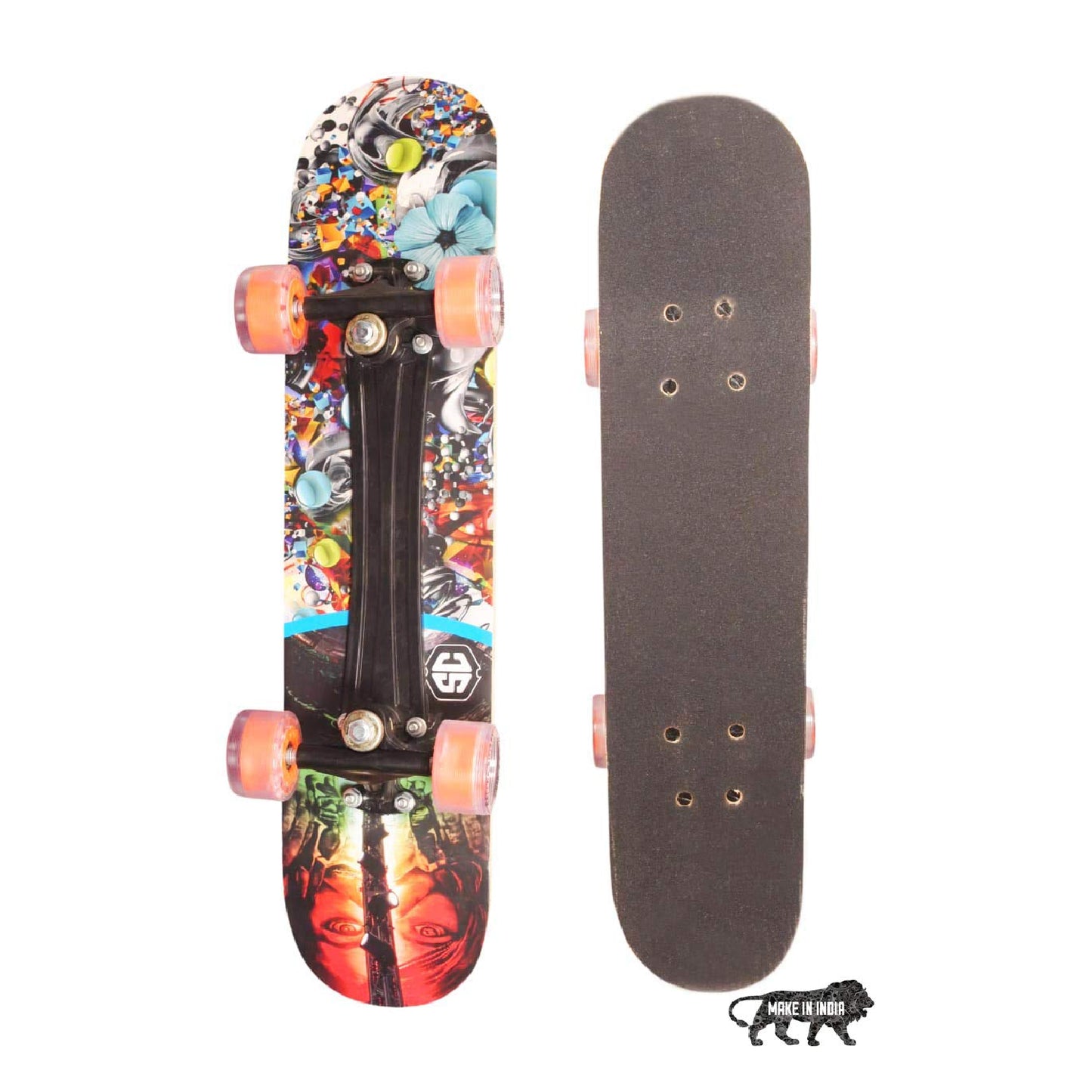Skateboard For Kids -skating Board- Specially Designed With Grip Tape And Length Of 27" X 6.5"cm Width
