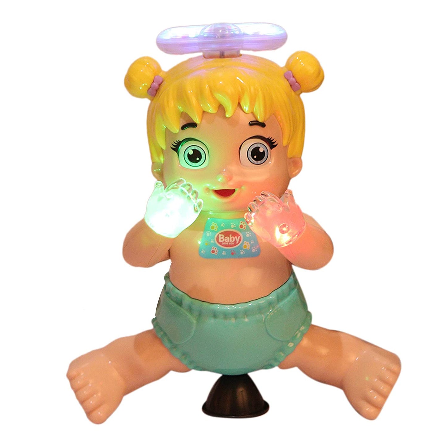 Singing and Dancing Doll, 360 Degree Rotating Musical Dancing, Singing Doll with Bump & Sound
