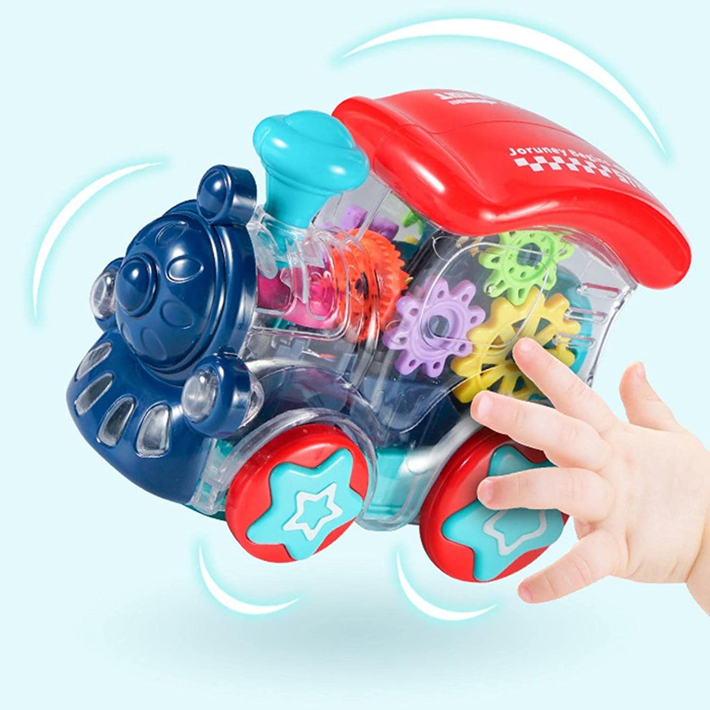 Train Toys For Kids, Train Game, Train Engine Concept Musical And 3d Lights Kids Transparent Vehicle