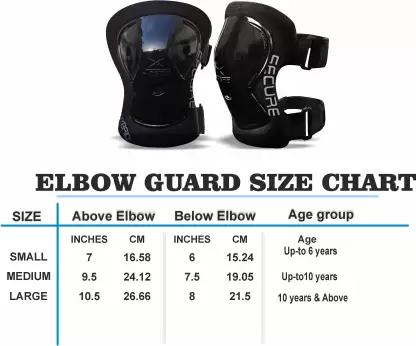 Jaspo Secure Hybrid Knee & Elbow Guards Combo for Skating, Cycling for All Age Groups - Medium Size Skating Kit