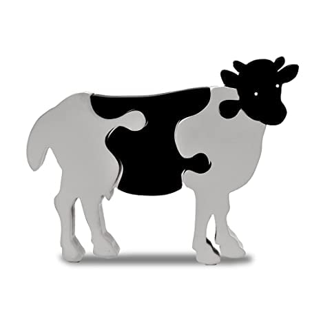 Wooden Animal Puzzle, Cow puzzle, Learning, Fun Activity for Your Kids