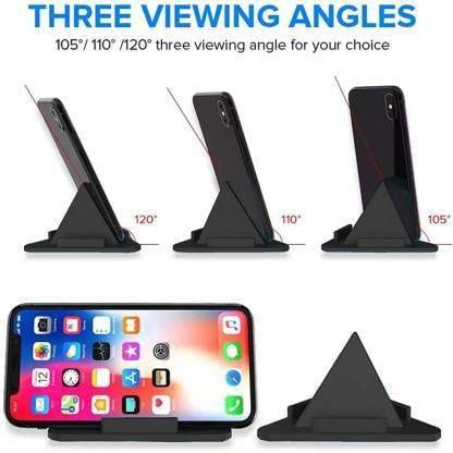 Mobile Holder, Phone Holder For Car, Phone Stand, Mobile Stand Pyramid Desk Table Triangle Shape Multi Angle (pack Of 2)