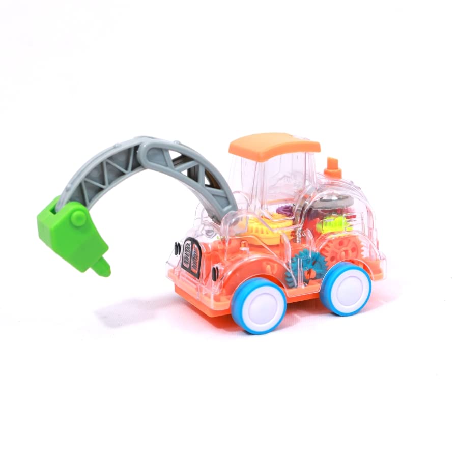 Gear Moving Construction Truck | Bulldozer Truck Miniature Toy for Kids | Toy with Music and Light