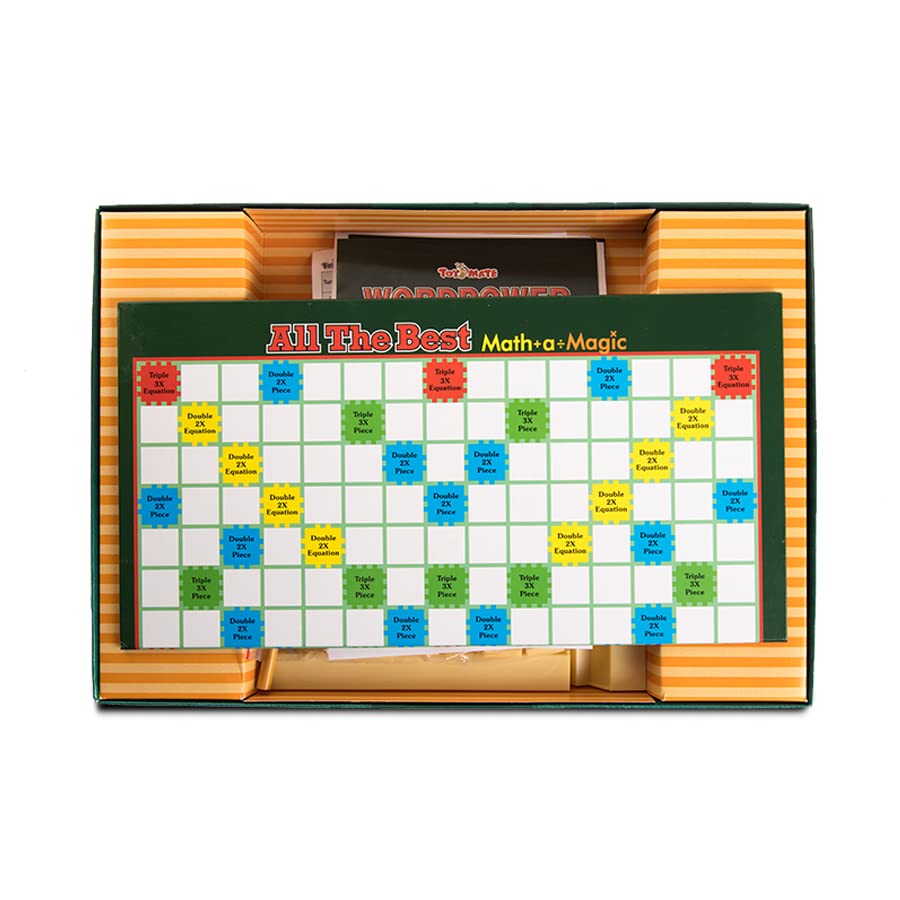 Board Games, Ludo, Chess Game Monopoly, Scrabble Smart Brain Power & Math-a-magic For 6+ Kids & Adults