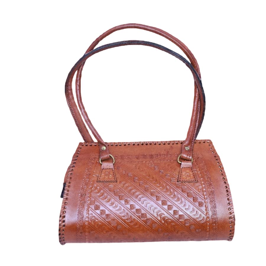 Leather Backpack With Zipper Closure, Hand Made, Artistry Bag