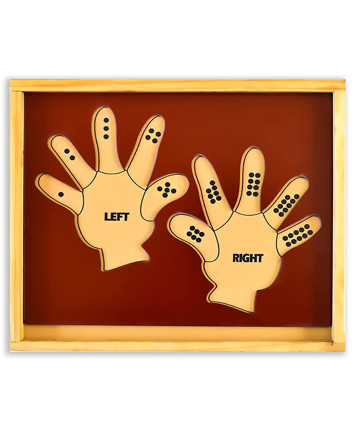 Learn the Counting Left Hand and Right Hand Puzzled Multicolour - 13 pieces