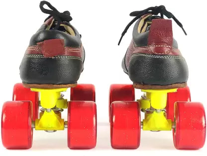 Skateboard Shoes, Roller Skate, Roller Shoes, Skate Shoes Leather With Carry Bag, Unisex Quad Roller Skates - Size 12