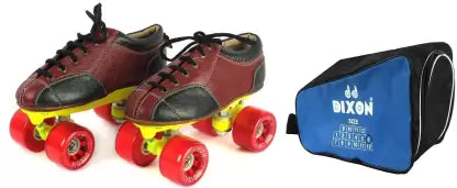 Skateboard Shoes, Roller Skate, Roller Shoes, Skate Shoes Leather With Carry Bag, Unisex Quad Roller Skates - Size 12