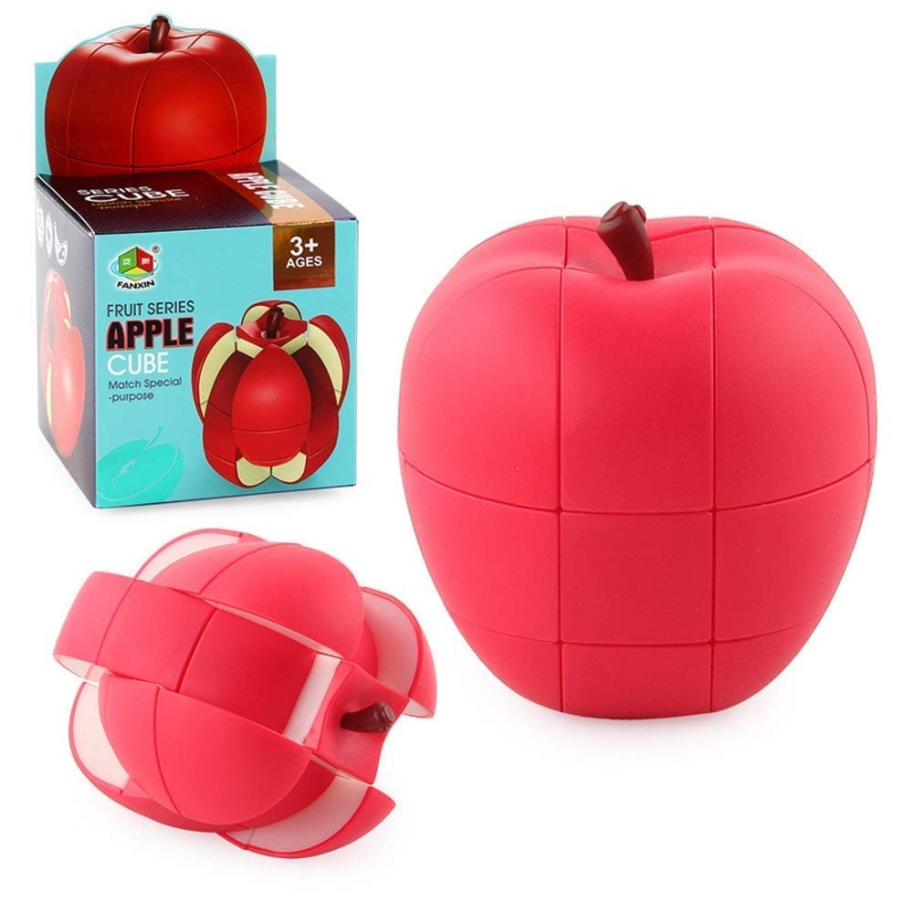 Apple Cube Puzzle, Fruit Shape Puzzle Game For Kids , Sticker Less Apple Cube Magic Puzzle Toy (apple Cube)