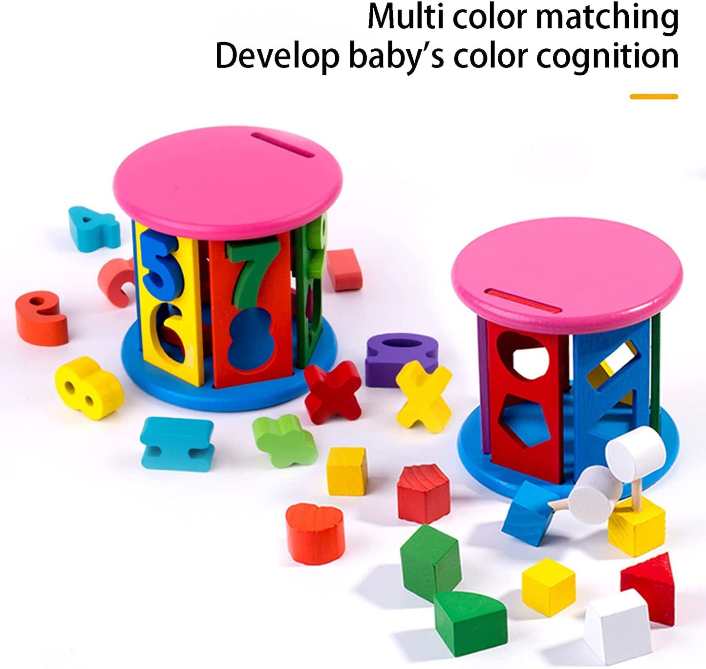 Building Block Toys, Geometric Number Half Circle Wood Pieces, Toy Blocks, Wooden Building Blocks