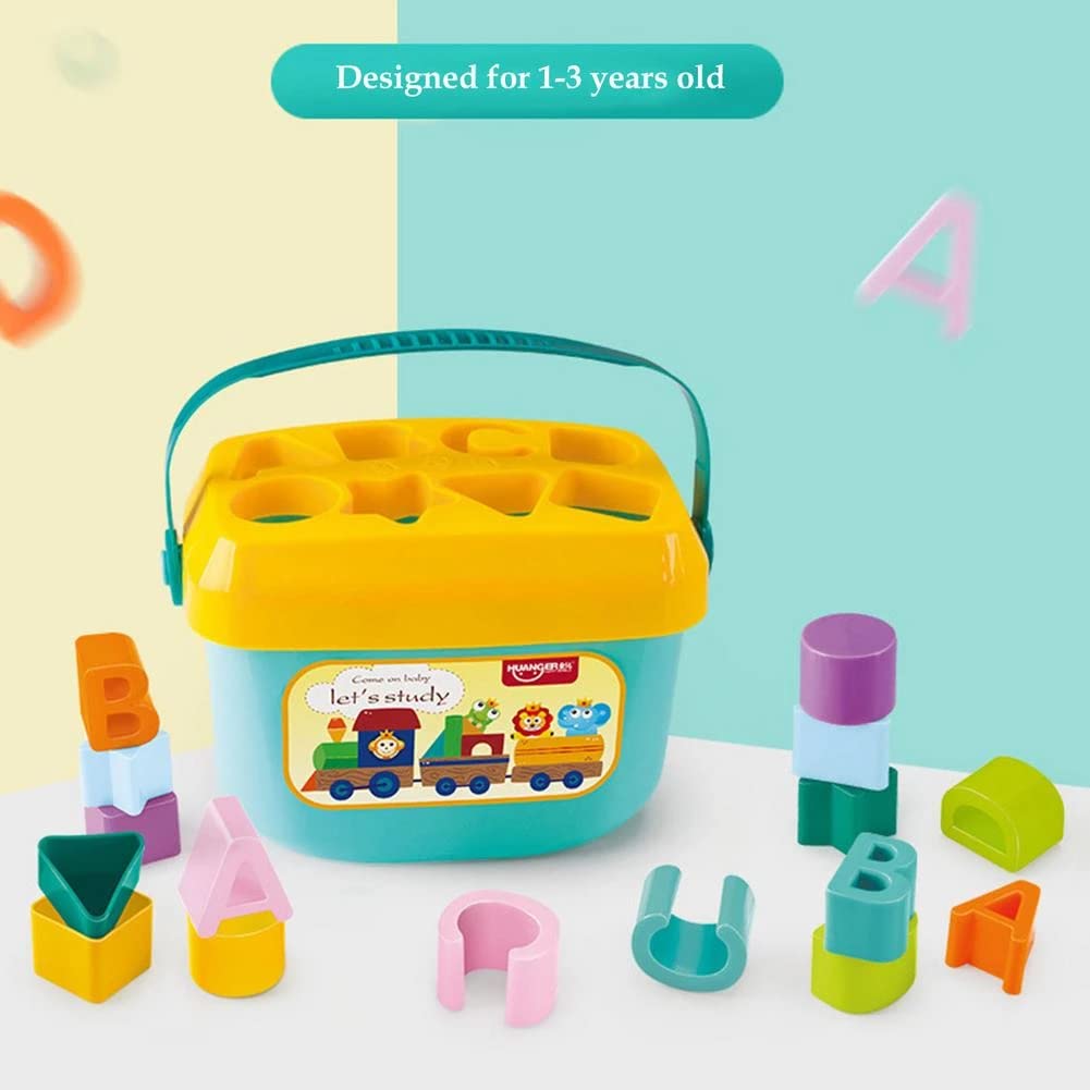 Baby Building Blocks, Building Block Toys For Kids, Alphabets And Shapes Learning Building Blocks