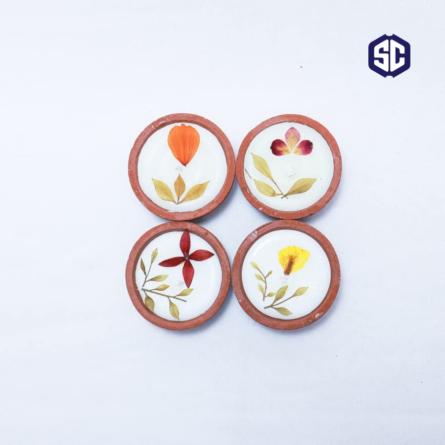 Scented Candles, Home Fragrance Spa Candle, 4 in 1 Combo Fragrance Candles (5cm) -Set of 4