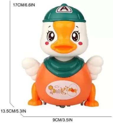 Duck Soft Toy, Children Stunt Electric 360 Degree Rotating Swing Duck Plush, With Light Effects Rotating