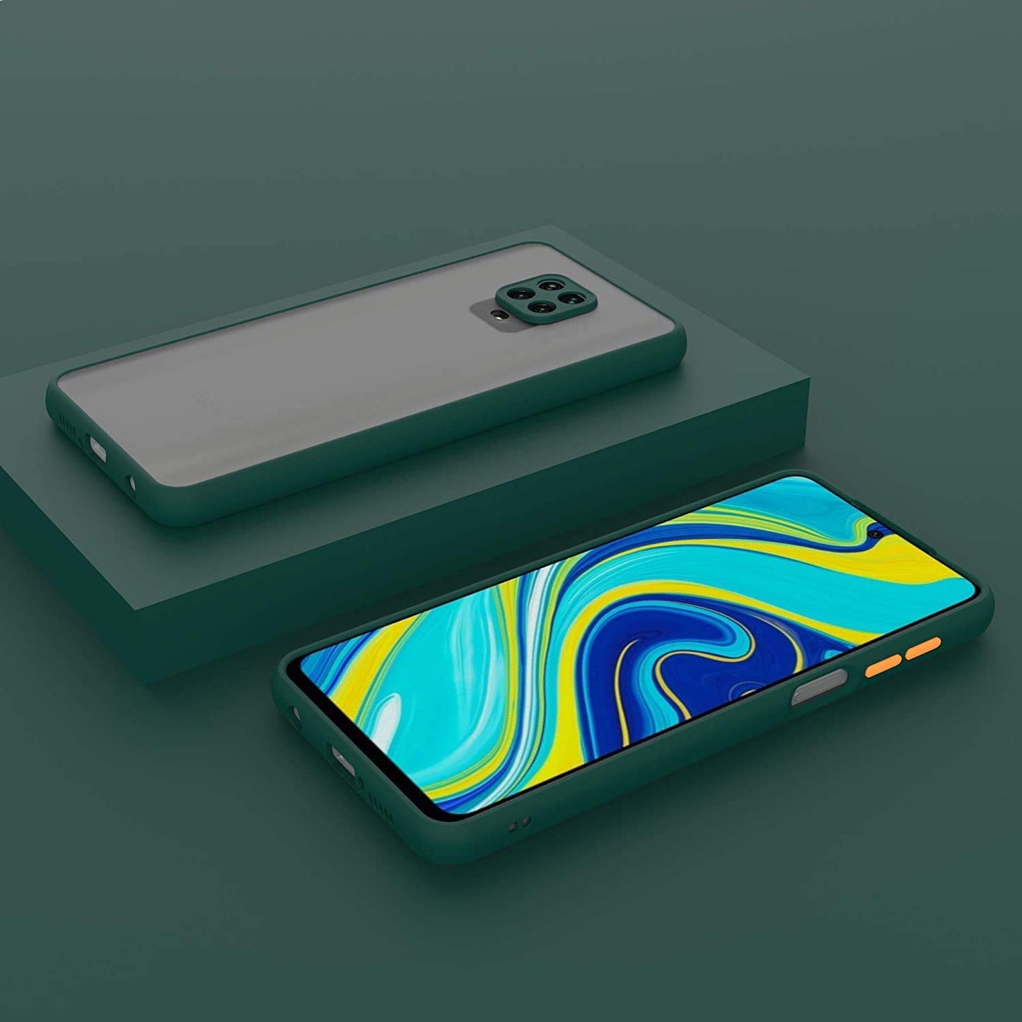 Translucent Back Case, Phone Case Cover Xiaomi Redmi Note 9 Pro/Pro Max/Poco M2 Pro