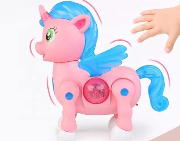 Rainbow Unicorn Toy, Unicorn Electric Pet Light And Sound Pink Unicorn Toy (pack Of 1)
