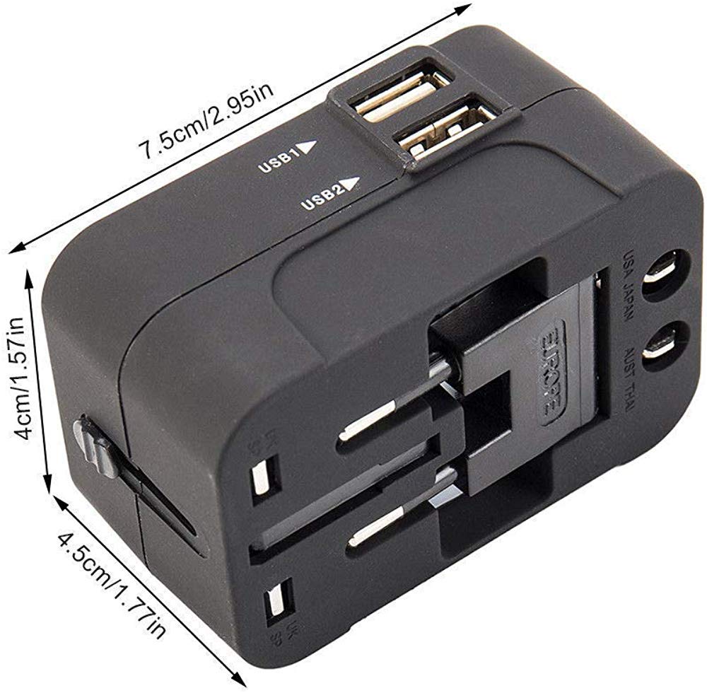 Compatible Adapter, International Travel Power Plug Adapter -Multipurpose Adapter