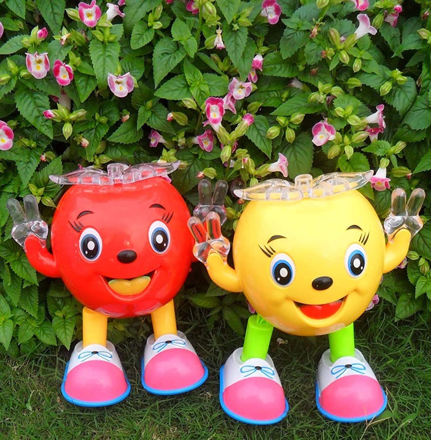 Dancing Toys for Kids, Electric Dancing Apple Robot With Led Flashing Music Kids Interactive