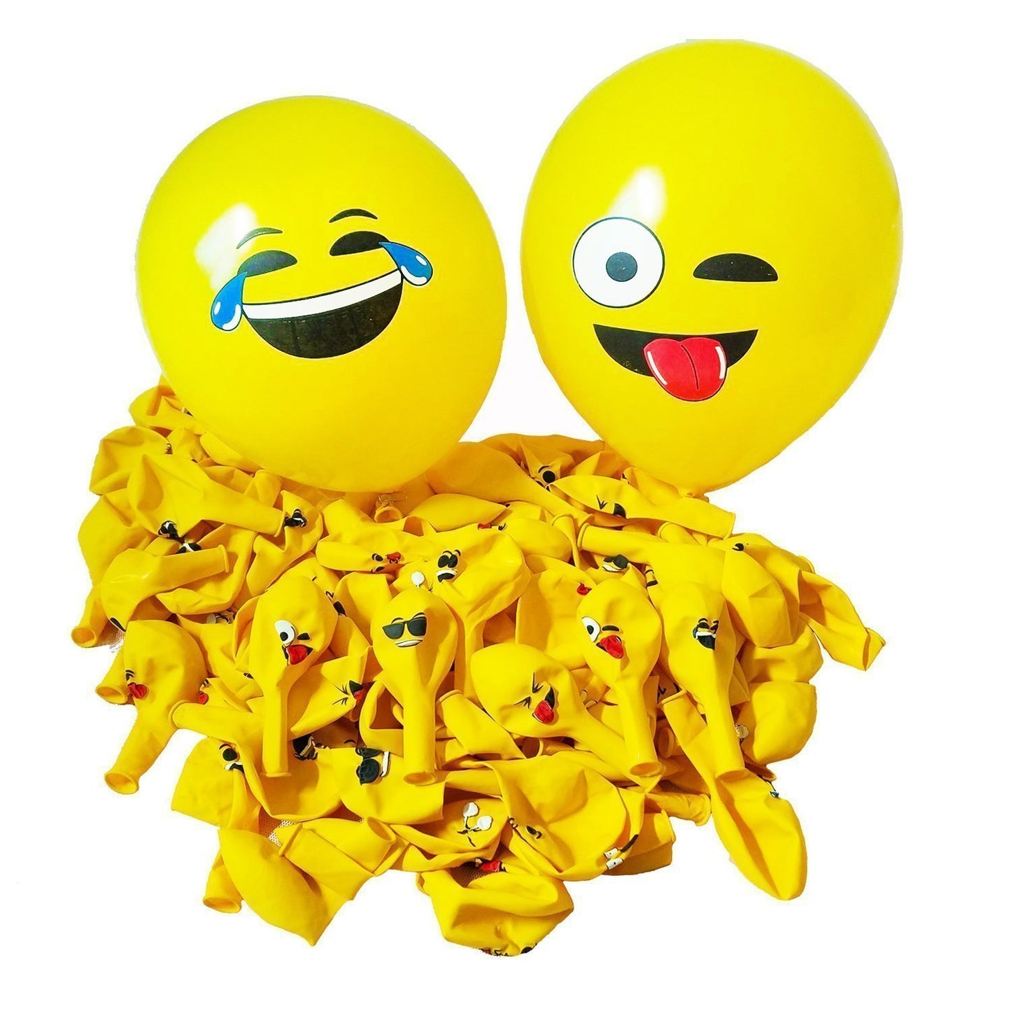 Poop Emoji Balloon, Balloon Decorations Emoji Balloons Latex Yellow Emoji Birthday Balloons (pack Of 100)