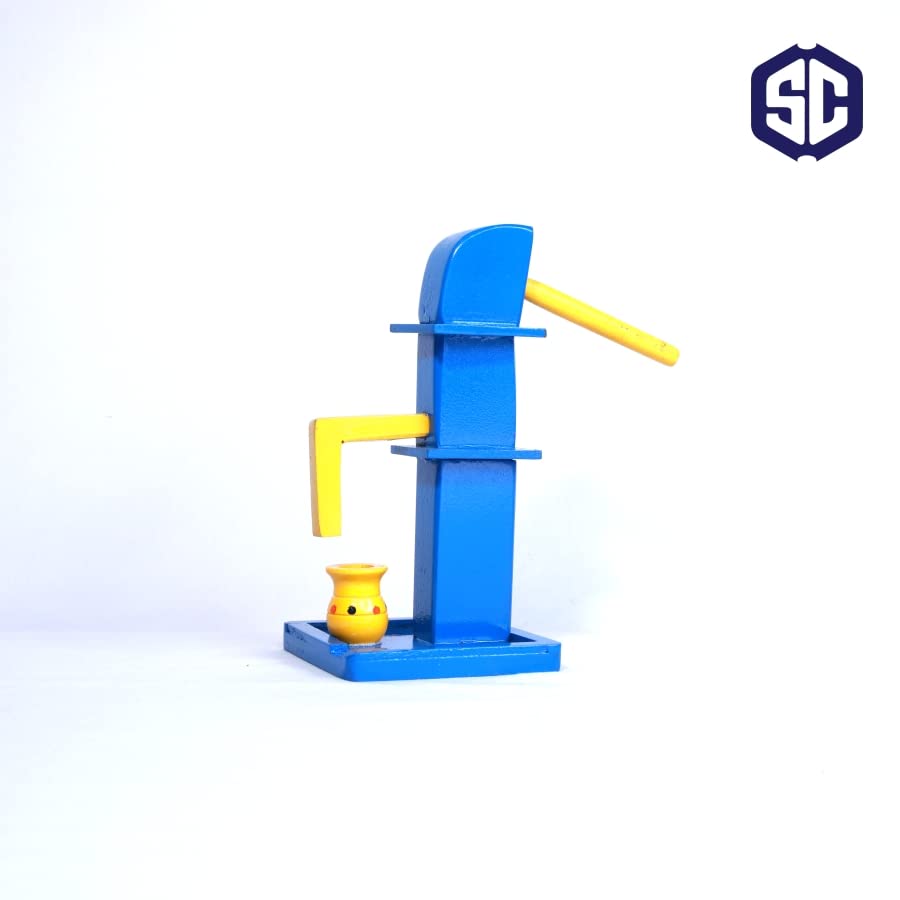 Wooden Hand Pump Toy, Showpiece For Table Decor Decorative Showpiece