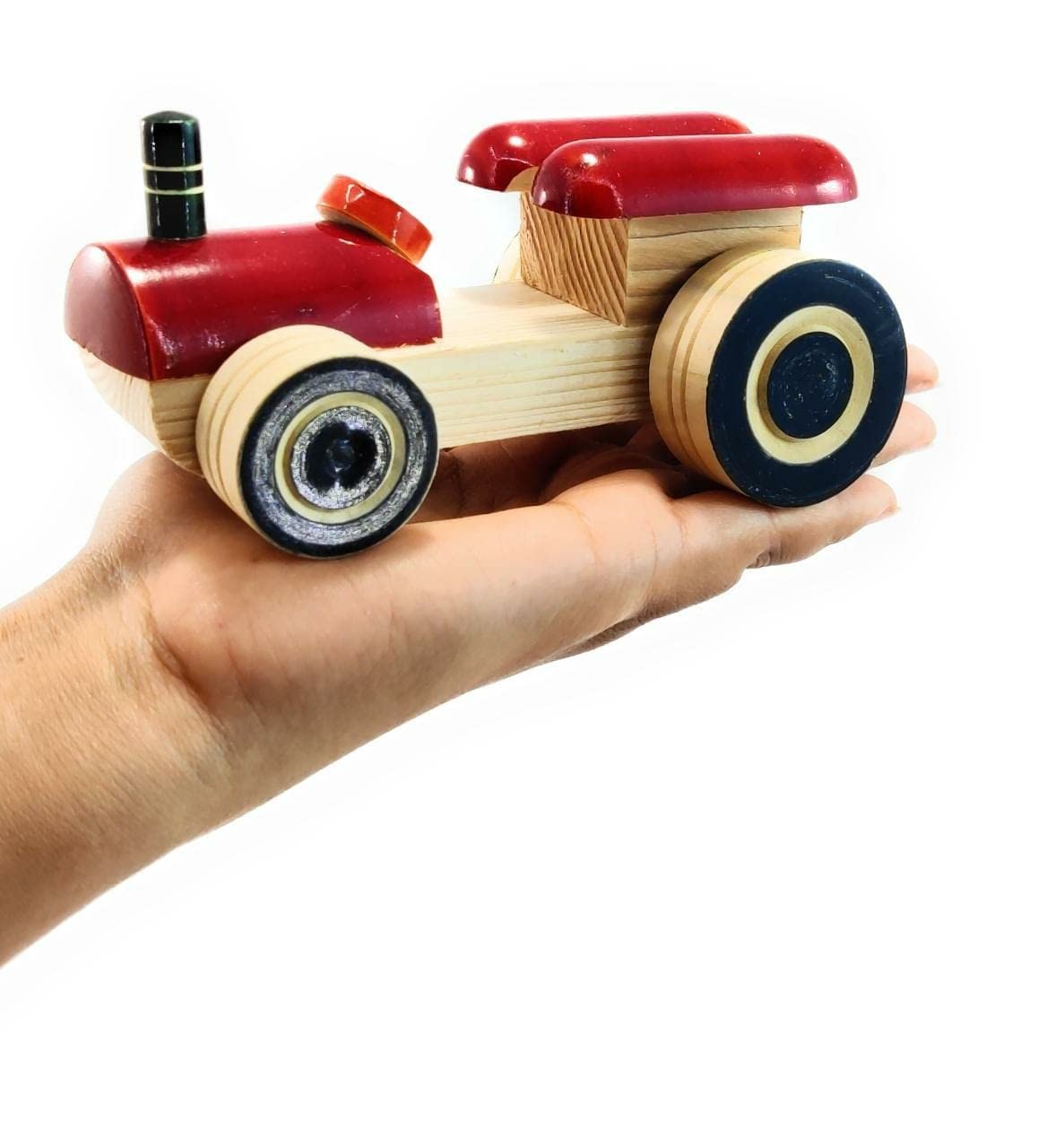 Wooden Cars, Wooden Toys For Kids, Wooden Tractor Toys For Boys & Girls