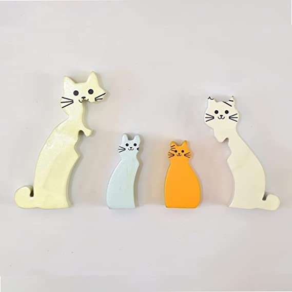 Wooden Animal Puzzle, Cat puzzle, Learning be a Fun Activity for Your Kids