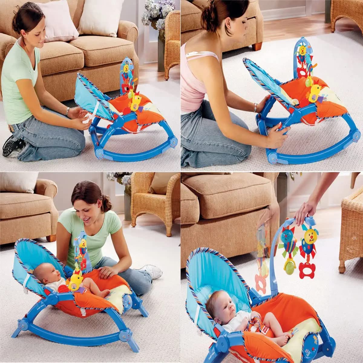 Rocker For Newborn- Newborn To Toddler Portable Rocker, 12 Months, 5 Years