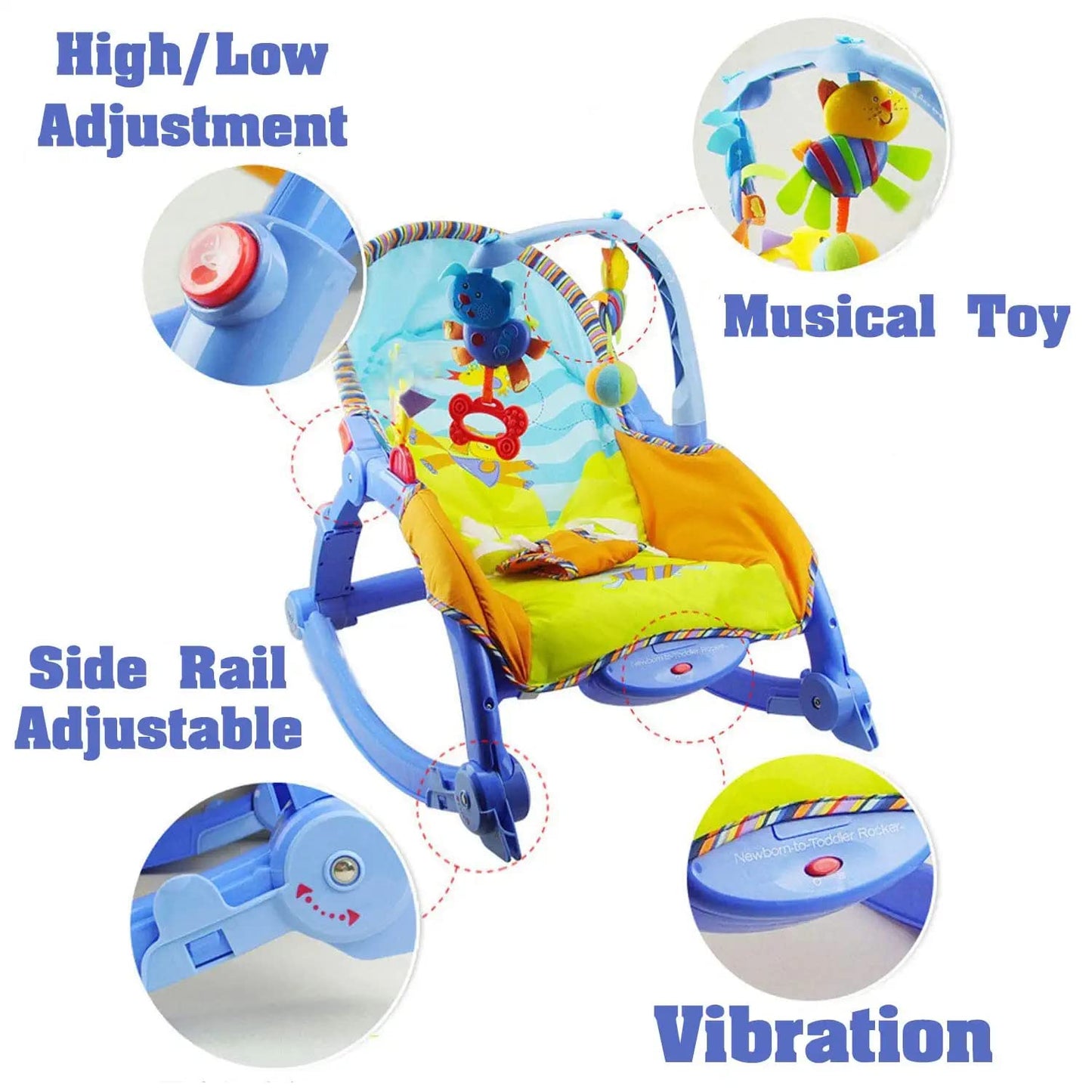 Rocker For Newborn- Newborn To Toddler Portable Rocker, 12 Months, 5 Years