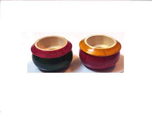 Candle Holders Tea Light Candle Holders Set Of 2 -Multi Color (Made In India)