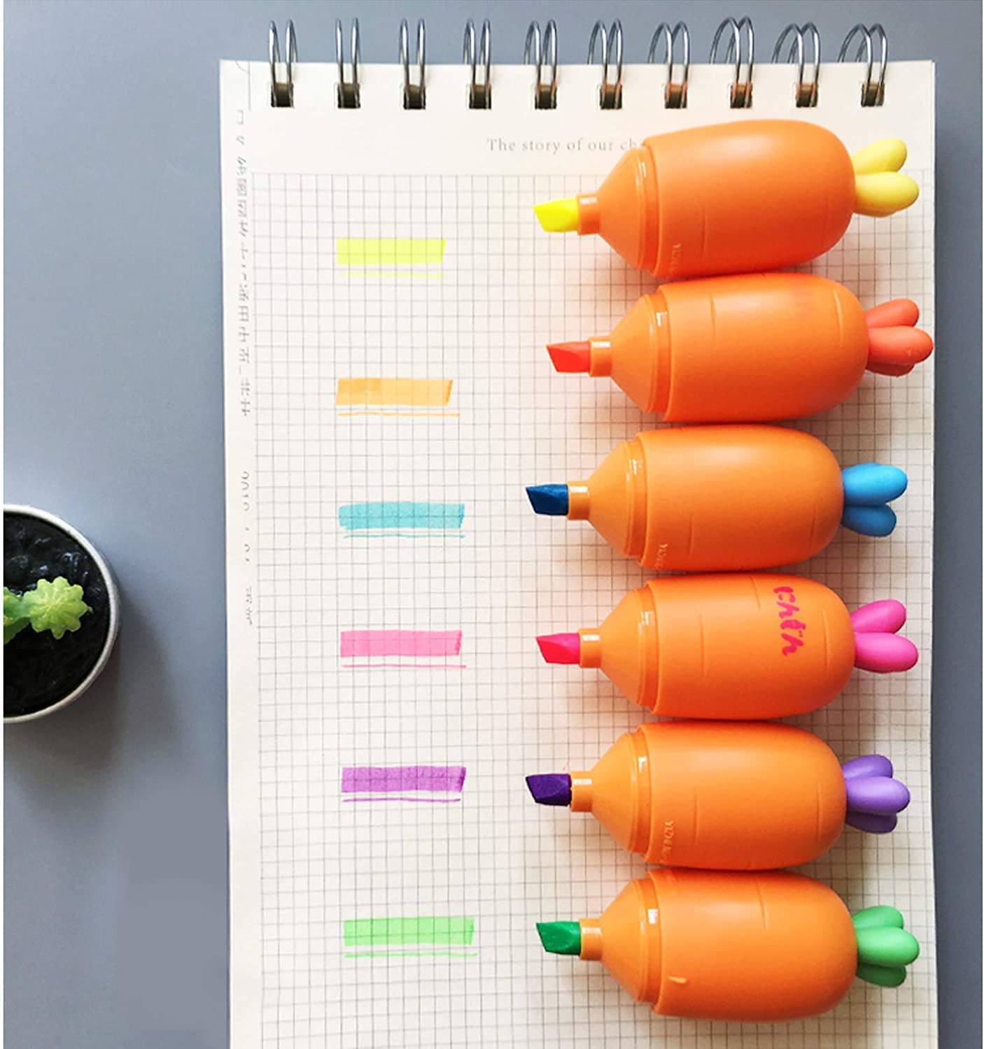 Carrot, Highlighter Marker Pen, Highlighter Pen For Drawing
