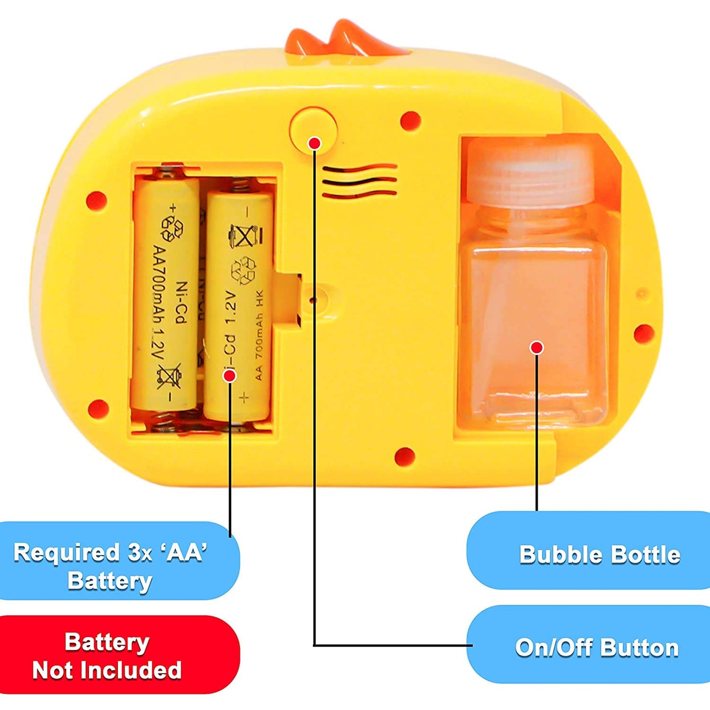 Bubble Machine Toy For Kids, Duck Bubble Camera Series, Bubble Maker Machine Camera Shape With Music And Light