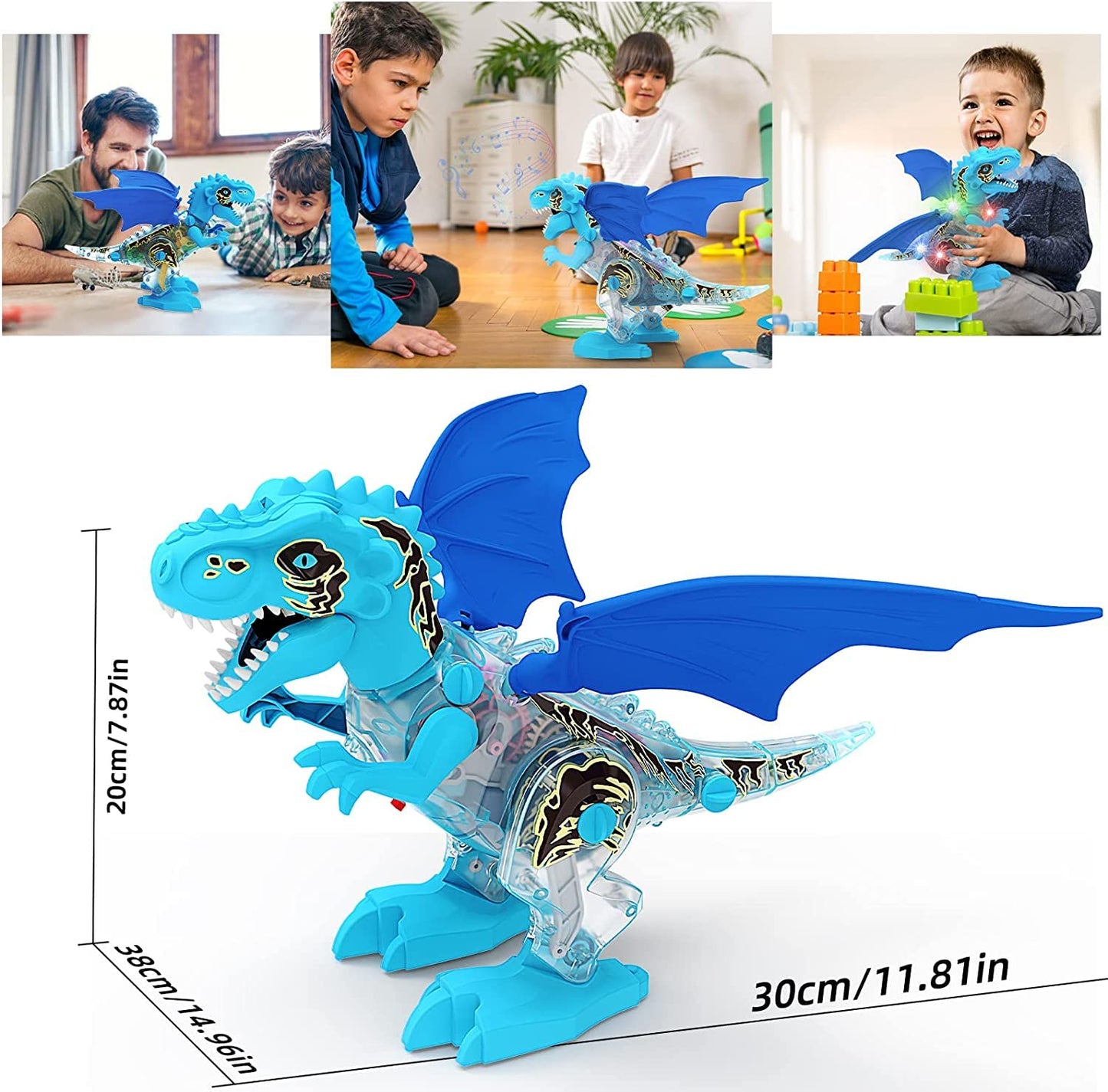 Dinosaur Toys For Kids, Jurassic World Toys, Electronic Walking Dinosaur With Spray And Lighting, Dinosaur Figures